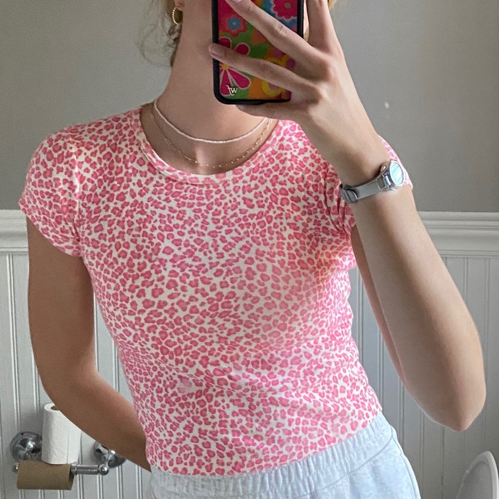 Brandy cheetah crop top